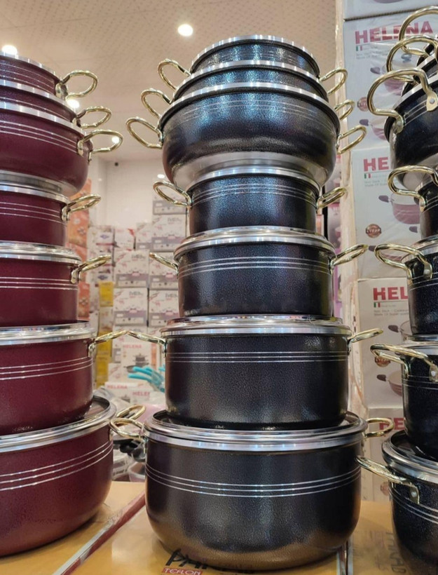 سرویس ۱۱پارچه پاراب دسته طلا