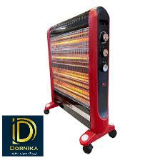 بخاری برقی بروات مدل فن دار قرمز