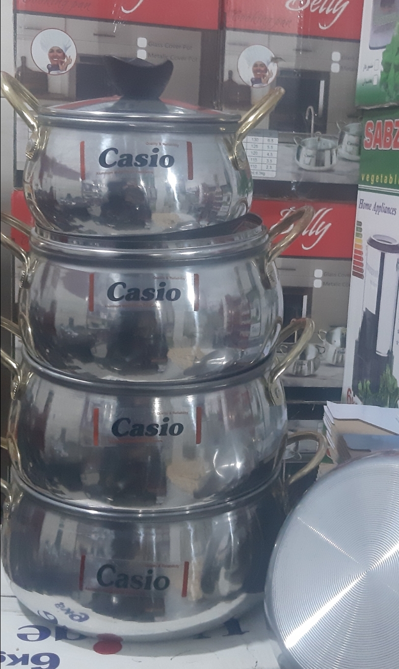 سرویس پخت و پز ۱۰ پارچه کاسیو casio روحی روکش استیل