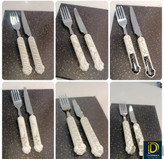 کارد چنگال دسته سرامیکی برند یونیک