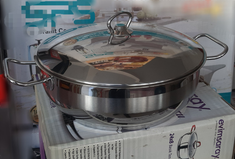 تابه دودسته استیل ترک اصل درب استیل