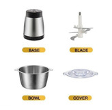 خردکن کوکینگ کاسه استیل ۳ لیتری