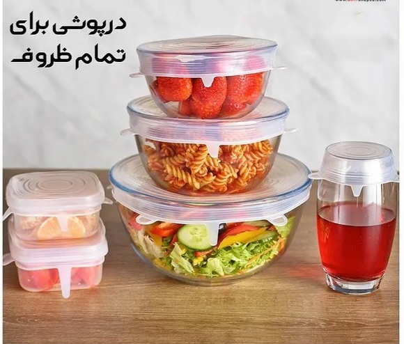 درپوش سیلیکونی سگالش بسته 6 عددی