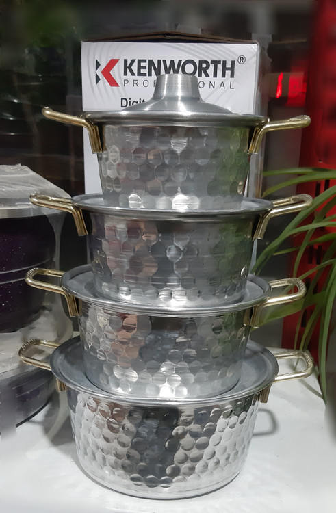 قابلمه روحی چکشی دسته طلایی