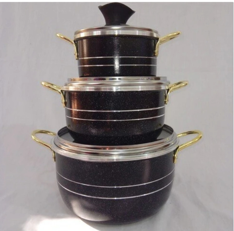 قابلمه ۳ تایی دسته طلایی