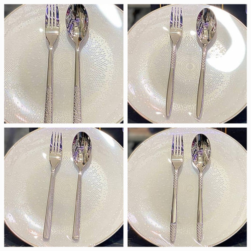 سرویس قاشق چنگال یونیک ۲۴ نفره دهانه اروپایی