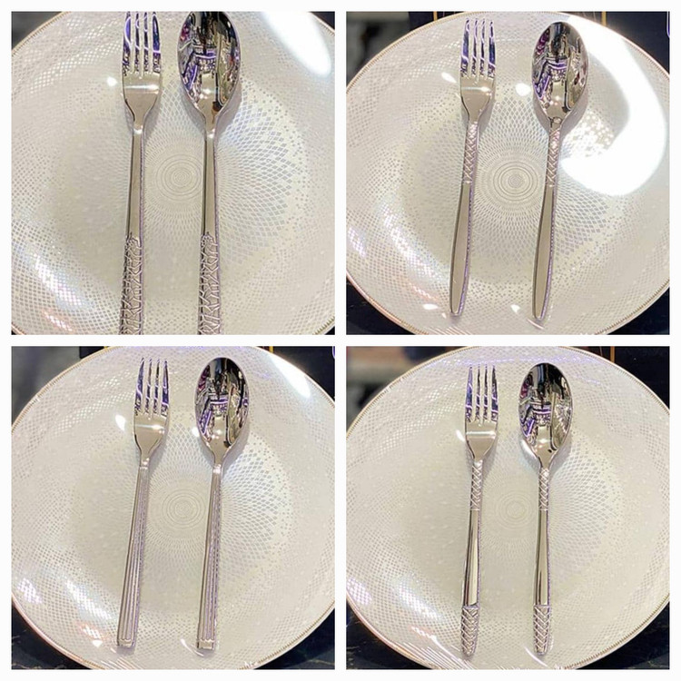 سرویس قاشق چنگال یونیک ۲۴ نفره دهانه اروپایی