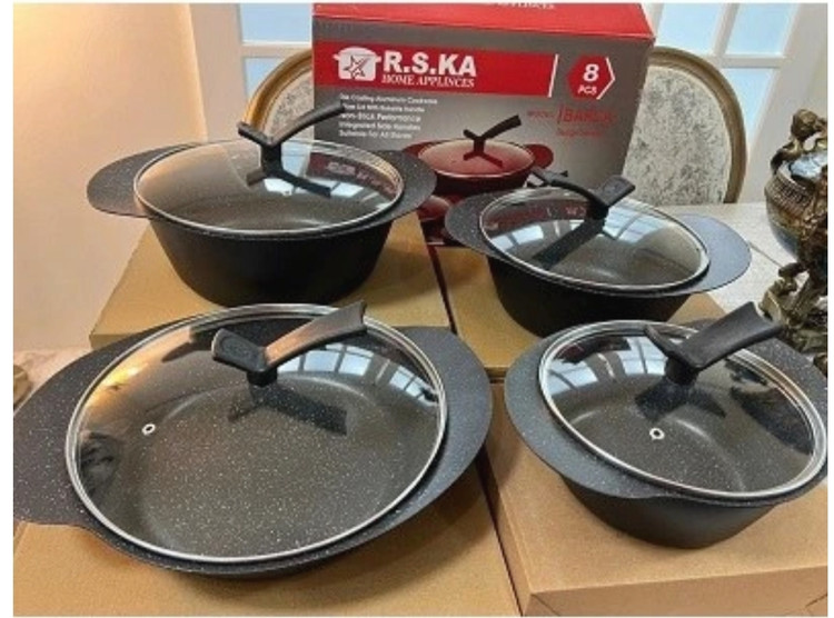 سرویس قابلمه طرح چدن 8 پارچه R.S.KA