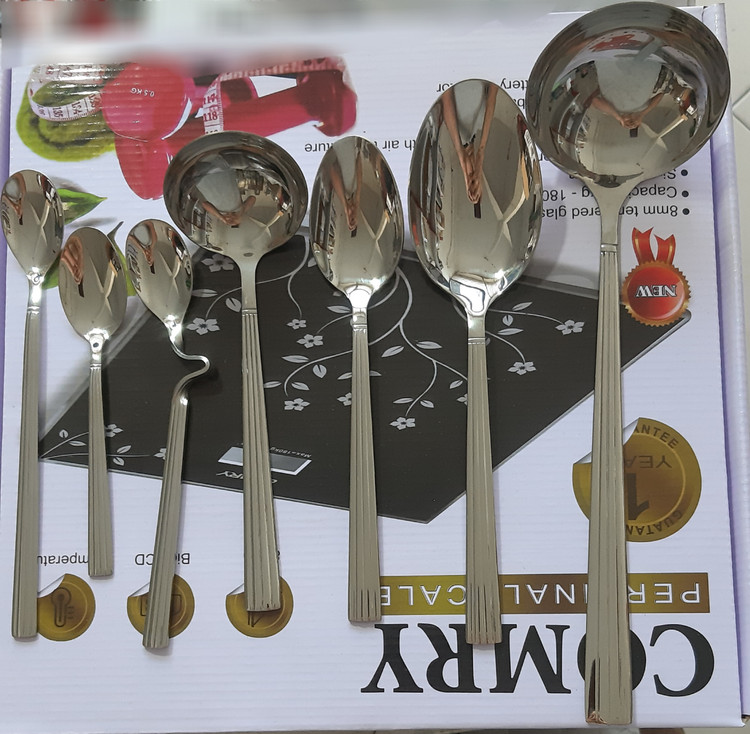 سرویس قاشق چنگال ۲۴ نفره طرح کبریتی