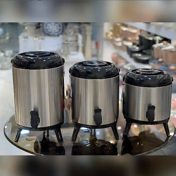 کلمن آب استیل پایه دار Hoko سایز ۸ لیتری