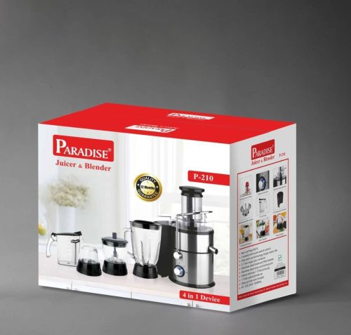 آبمیوه گیری چهار کاره پارادایس مدل p-210