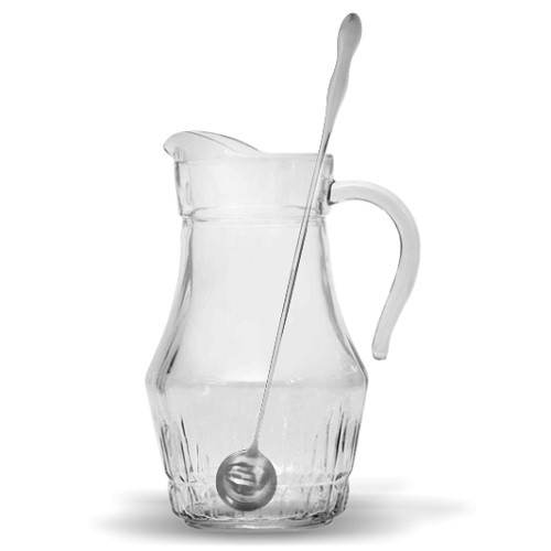 قاشق همزن پارچ بلند استیل 1 عددی نقره ایی