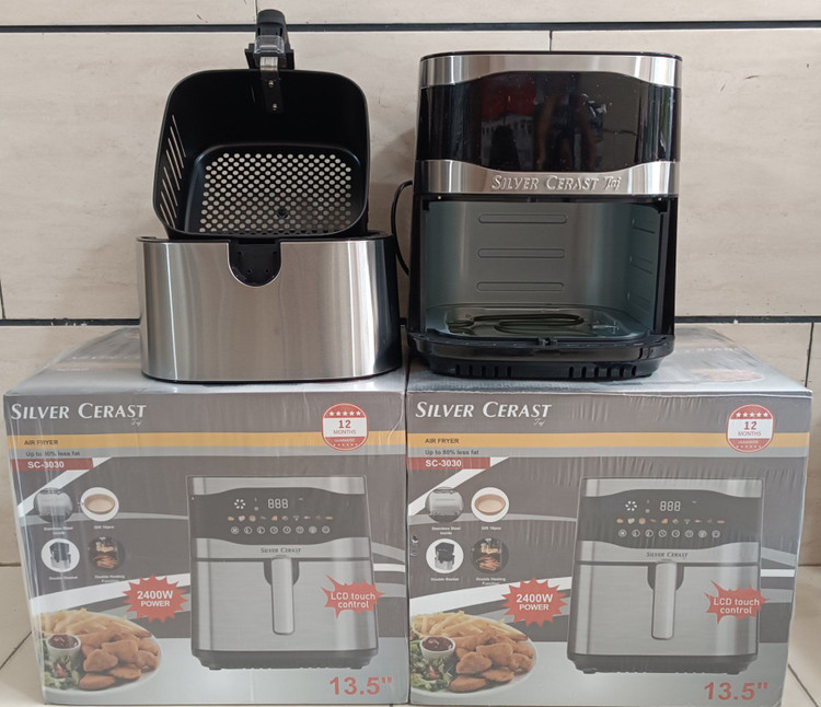 سرخ کن بدون روغن سیلور کرست دو المنت ۱۳.۵ لیتری مدل SC-3030