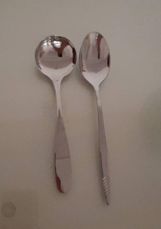 قیاس با قاشق غذا خوری