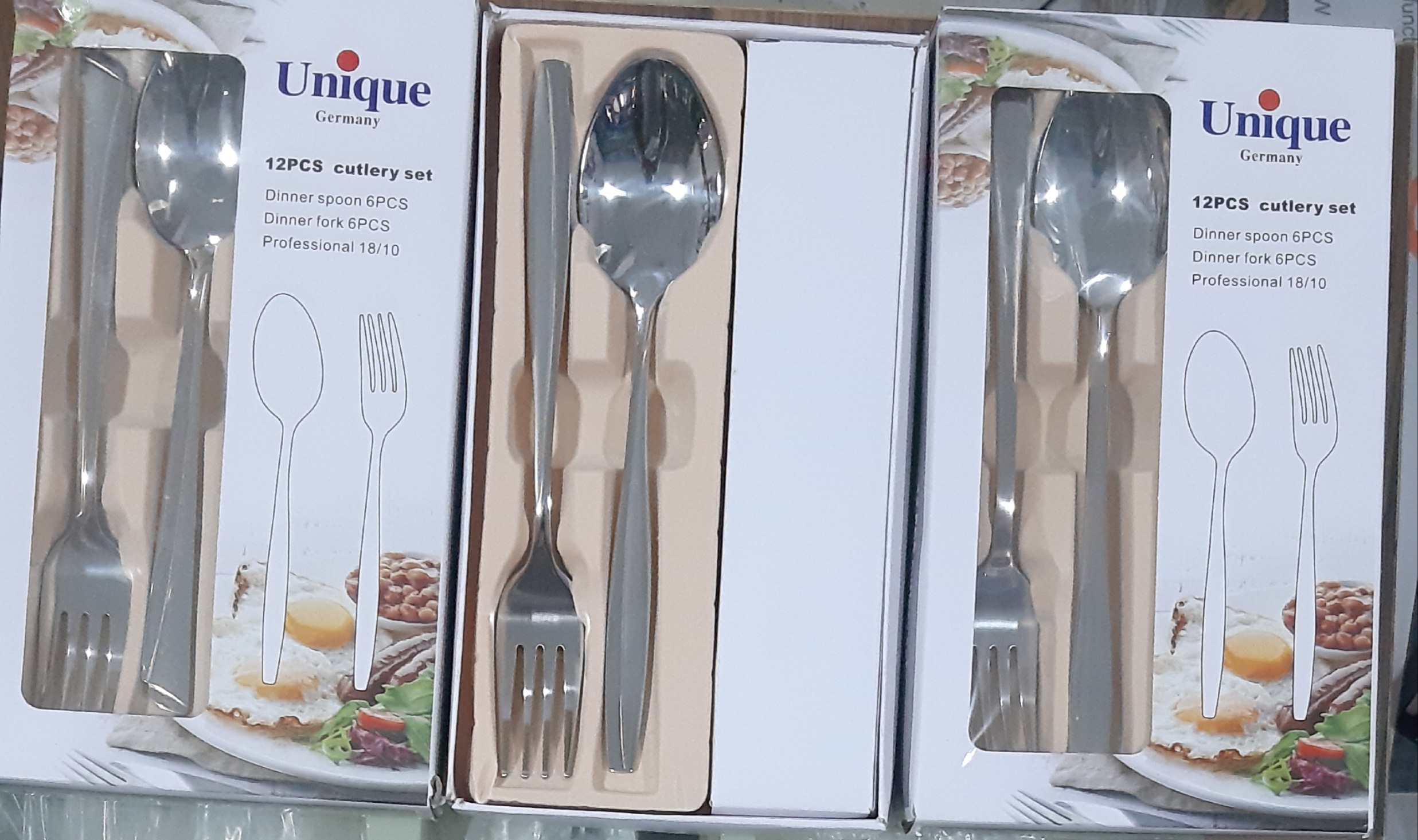 قاشق چنگال یونیک اصل ۱۲ پارچه آهنربا نگیر