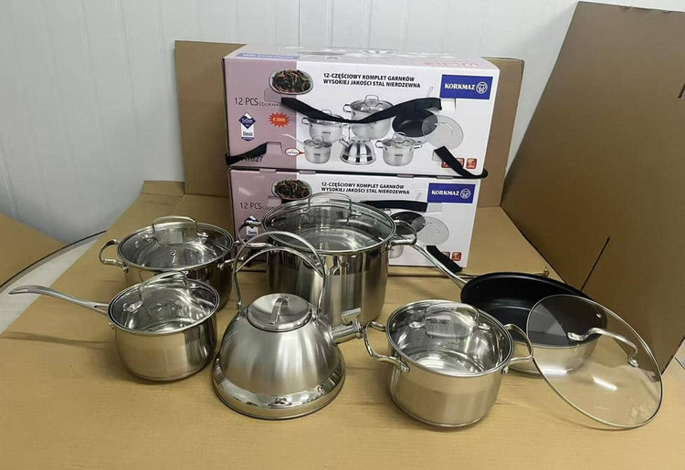 سرویس ۱۲ پارچه استیل کرکماز