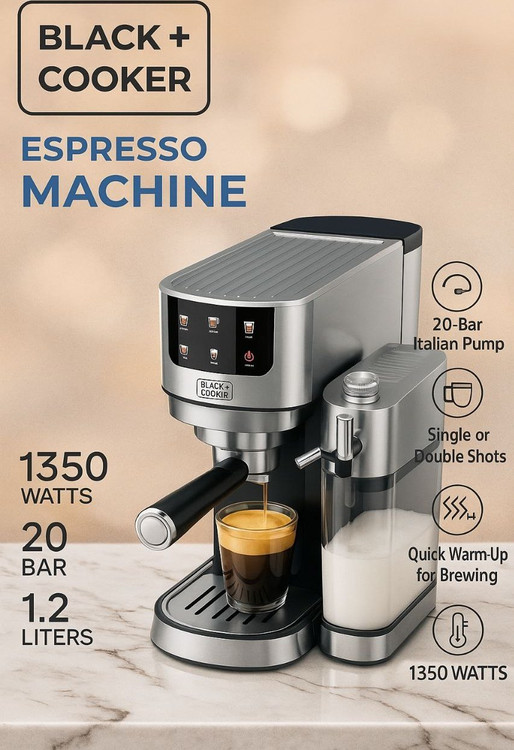 اسپرسو و قهوه ساز بلک کوکر اصل