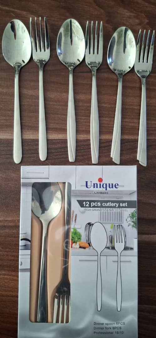 قاشق و چنگال استیل یونیک آهنربا نگیر ضخیم 18/10 به قیمت عمده
