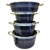 سرویس ۷ پارچه هلنا دانشجویی دسته طلایی زنبوری فورج