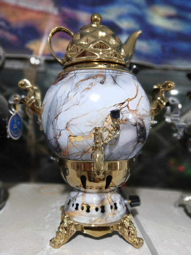 سماور سه کاره طرح سنگ ۳ کاره آبکاری pvd نارون